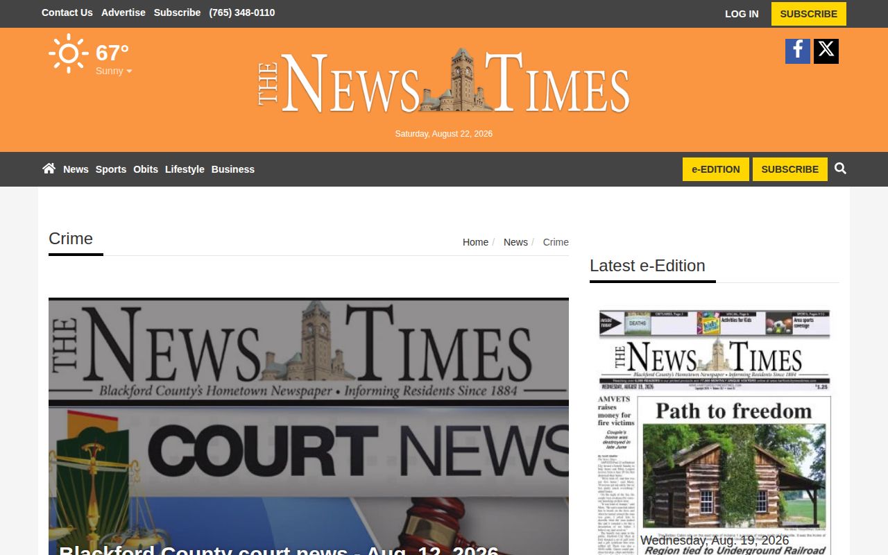 Blackford County court news from Hartford City News-Times